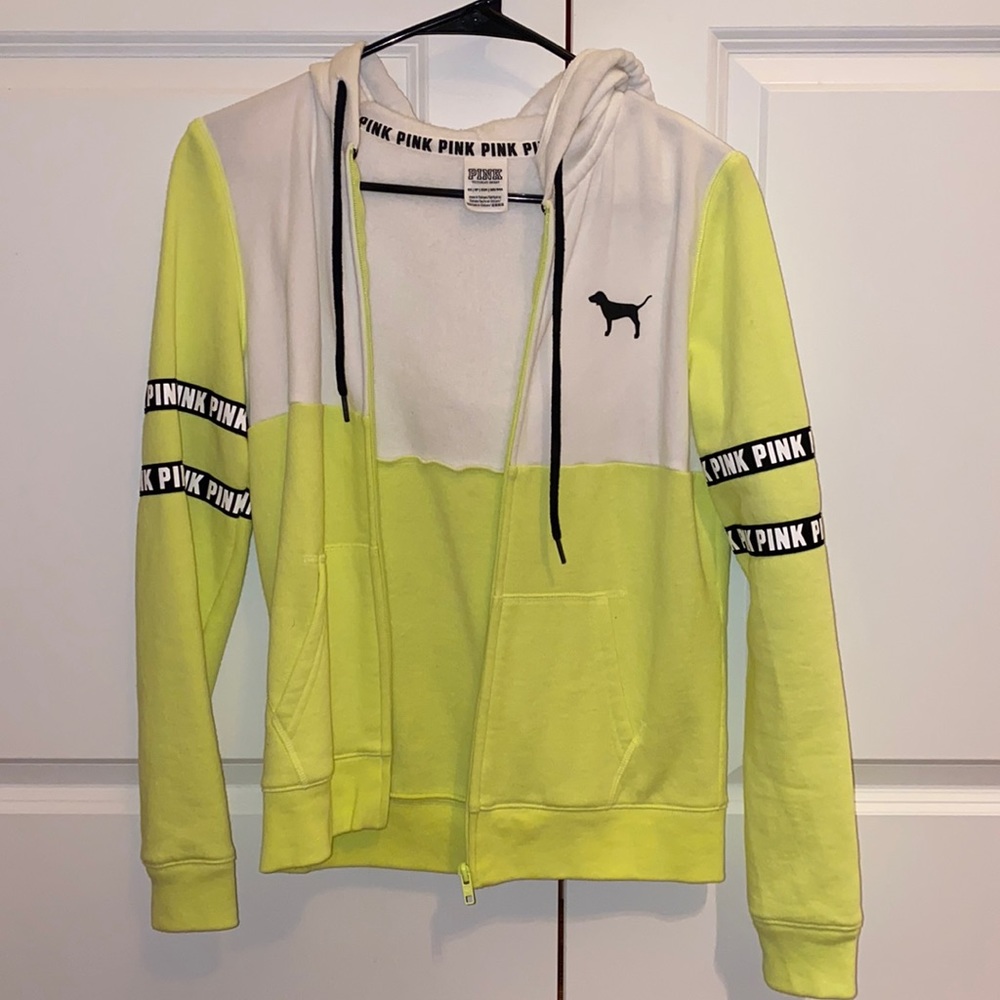 Victoria Secret Pink lime green XS sweater.